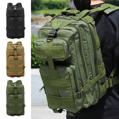 30L Military Tactical Backpack Large Army 3 Day Assault Pack Molle Bag Rucksack