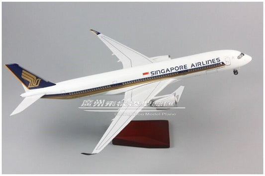47CM 1:140 SINGAPORE AIRLINES AIRBUS A350 Airplane Landing Gear Resin Model