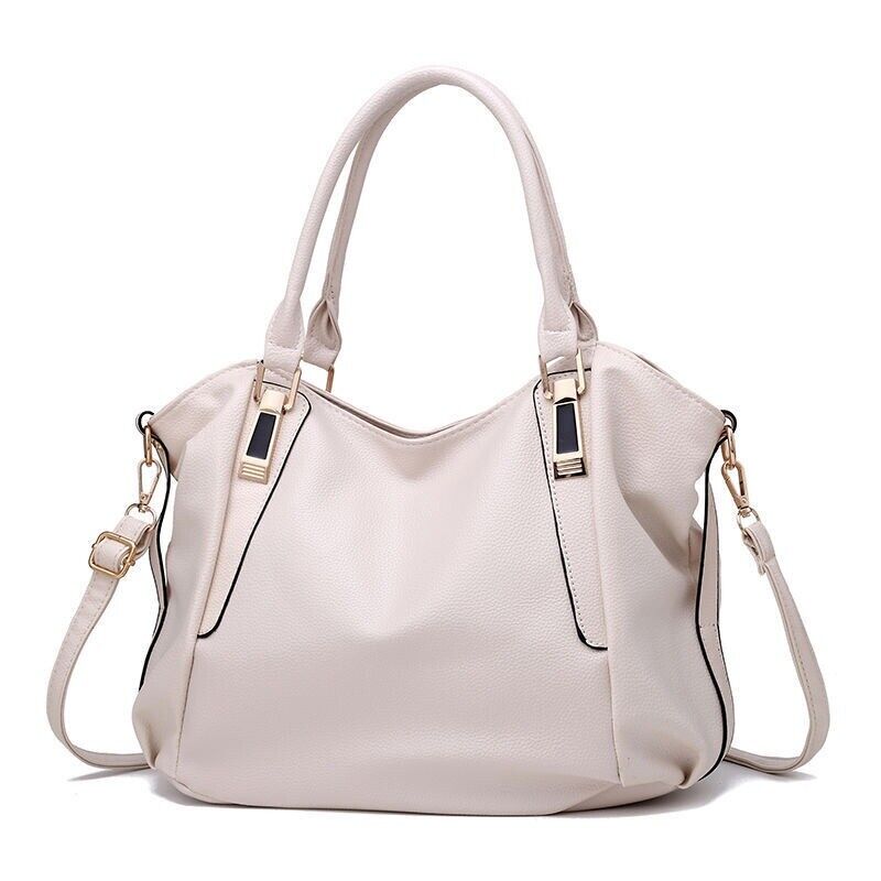 Ladies Leather Hobo Handbag Tote Shoulder Bag Slouchy Soft PU Bag Designer