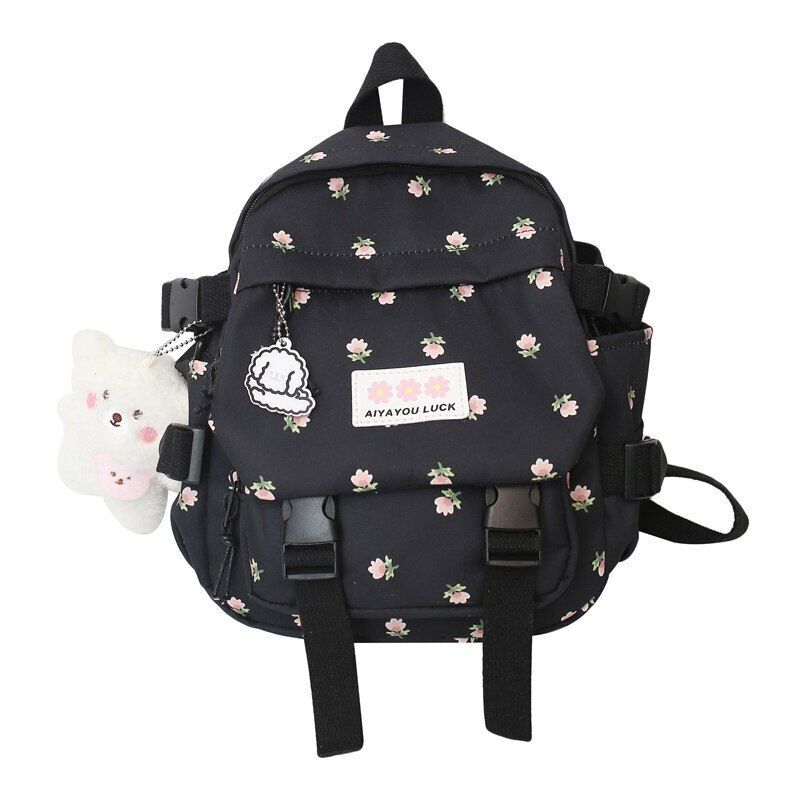 Small Backpack Schoolbag Fashion Nylon Traveling Schoolbag Mini Bags Pink Blue