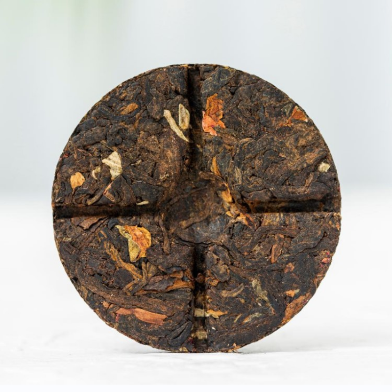 200g Rose Puerh Tea Iron Box Yunnan Seven Zi Cake Ripe Tea 7.05oz