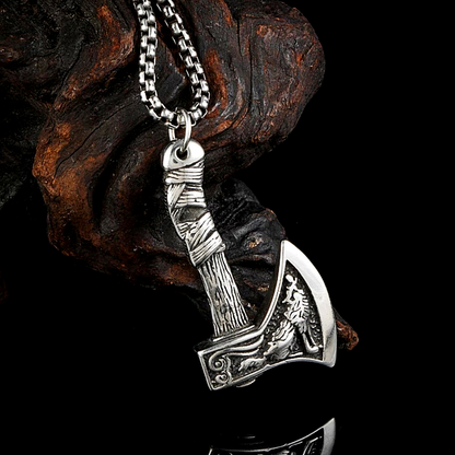 Cadena para Hombre Mujer de Tomahawk Hacha Collar de Acero Inoxidable Lujo US
