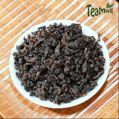 250g 2023 Oolong Tea Charcoal Technique Tea Oil Cut Black Oolong Leaf Tea Luzhou