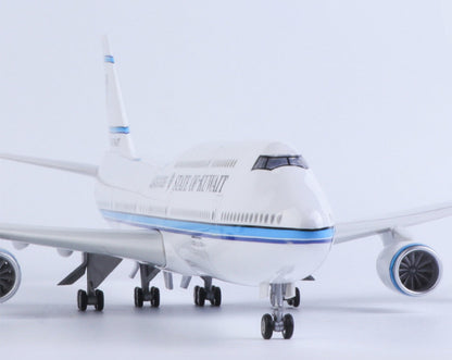 47CM 1:160 STATE OF KUWAIT BOEING 747-8 Airplane Landing Gears Resin Model