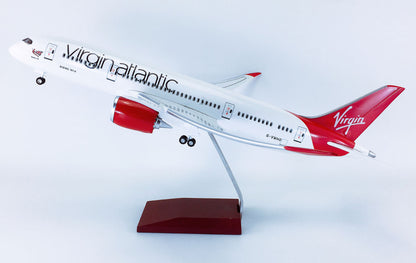 1:130 43CM Virgin Atlantic BOEING 787 Airplane Landing Gear Resin Aircraft Model