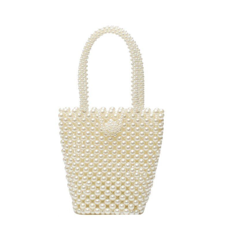 Mini Pearl Bag Handmade Vintage Beaded Fashion Shoulder Bag Luxury Coin Purse