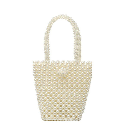 Mini Pearl Bag Handmade Vintage Beaded Fashion Shoulder Bag Luxury Coin Purse