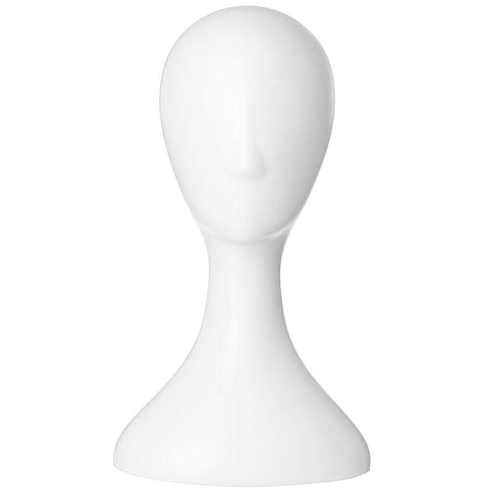 Female Head Mannequins PE Plastic Abstract Model Wig Hair Glasses Display Stands