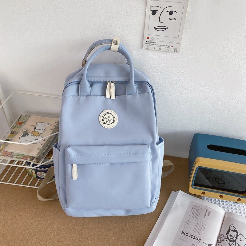 Waterproof Nylon Women Backpack Multifunction Travel Bags Schoolbag Student 1 PC