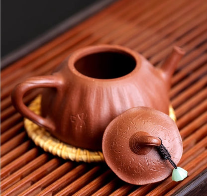 140cc chinese Yixing Handmade Zisha teapot JiangPoNi LianPeng Gongfu Tea Pot