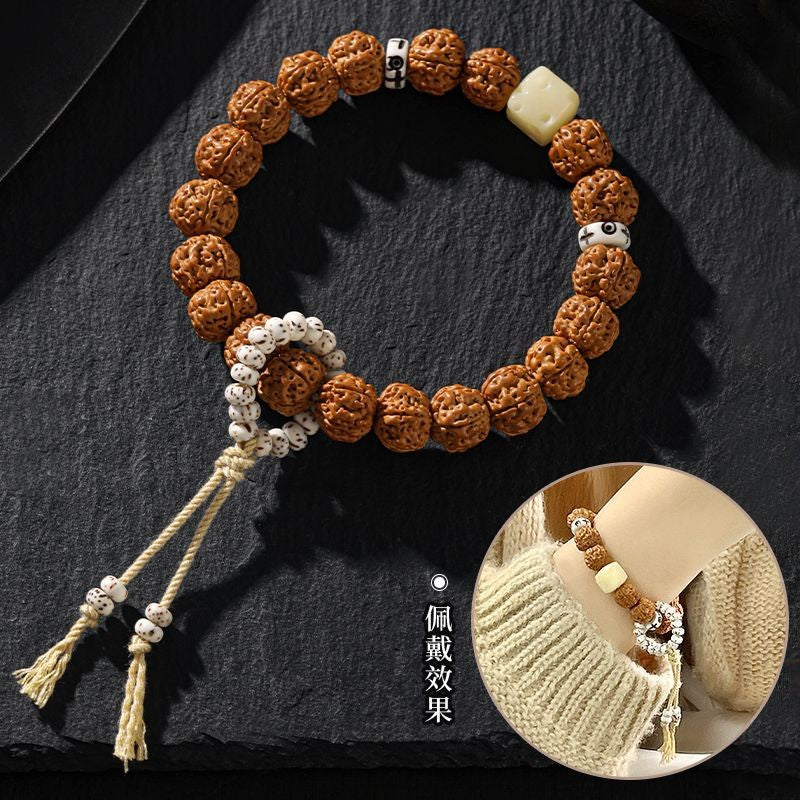 10mm Small Vajra Handheld Bodhi Bead Bracelet Men's Single Loop Meditation Bead