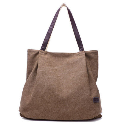 Leisure Canvas Bag Large Capacity Purse Fashion Versatile Handbag Bags Polyester