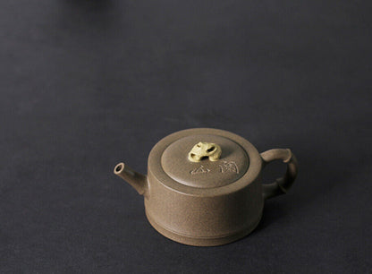 180cc chinese Yixing Handmade Zisha teapot QingDuanClay ZhuJie Gongfu Hu Tea Pot