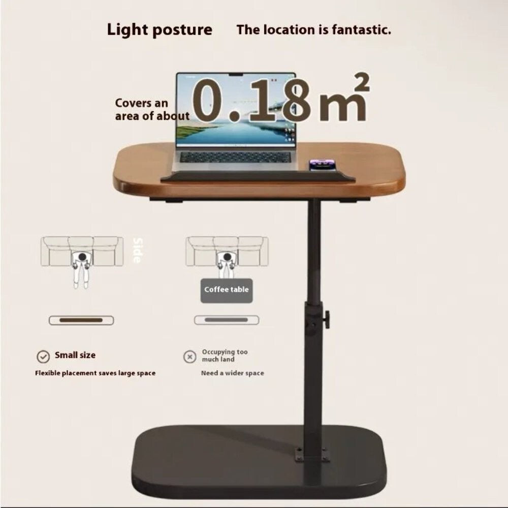 Folding Living Room Desk – Adjustable Bedside Table