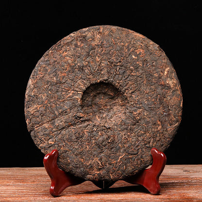 357g Yunnan Pu'er Tea Mature Tea Old Pu'er Yunnan Qizi Cake Aged and Fragrant
