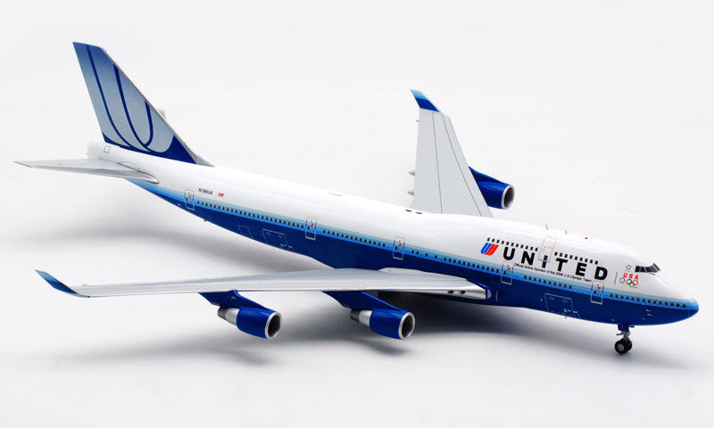 JC Wings United Airlines U.S. Olympic Team B747-400 N199UA 1/200 plane model