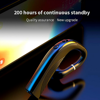 Bluetooth 5.0 Earpiece Wireless Headset Noise Cancelling Earbuds Driving Trucker