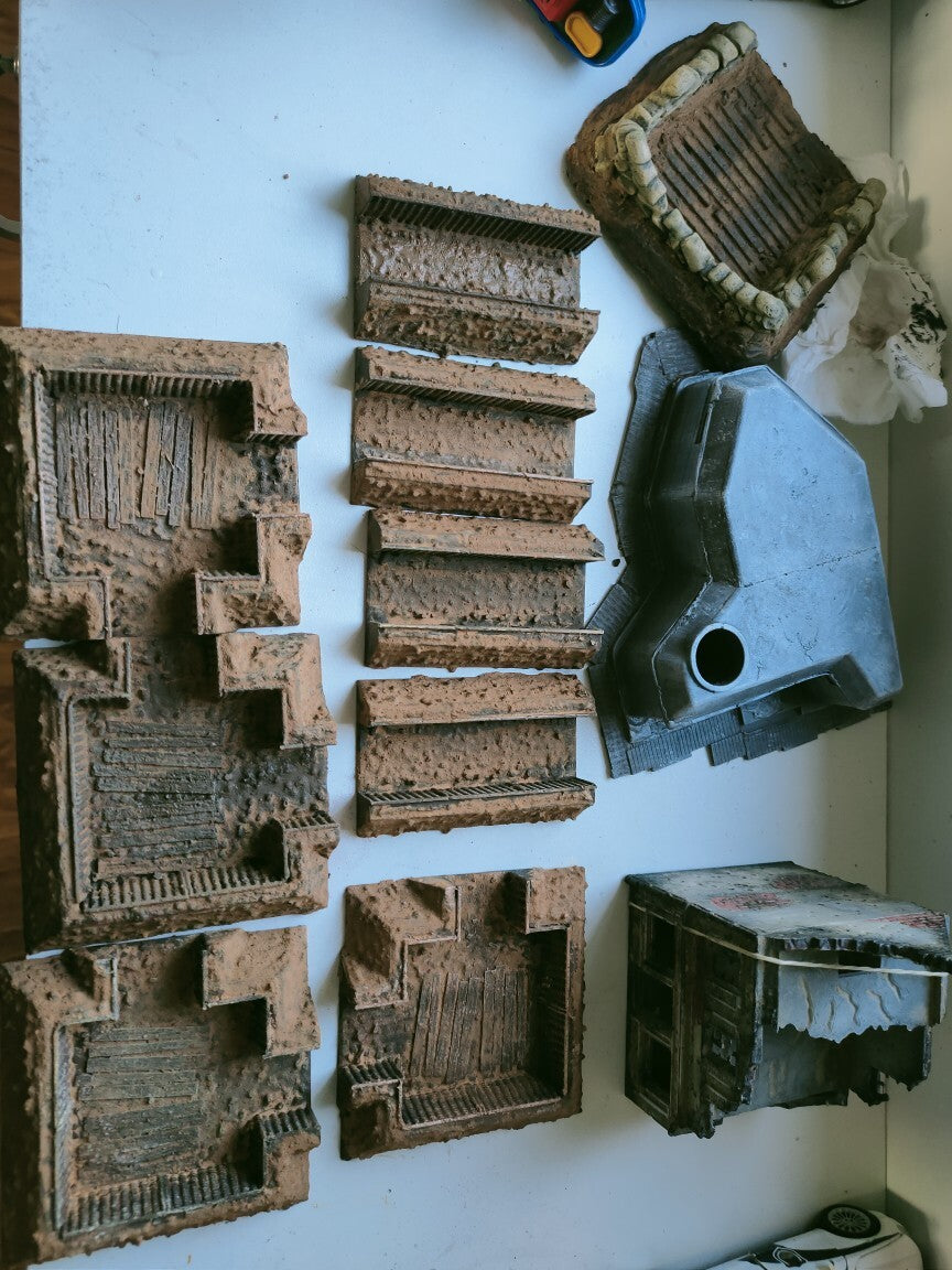 1/72 Trench Position Model for Tank War Scenarios Assemblable
