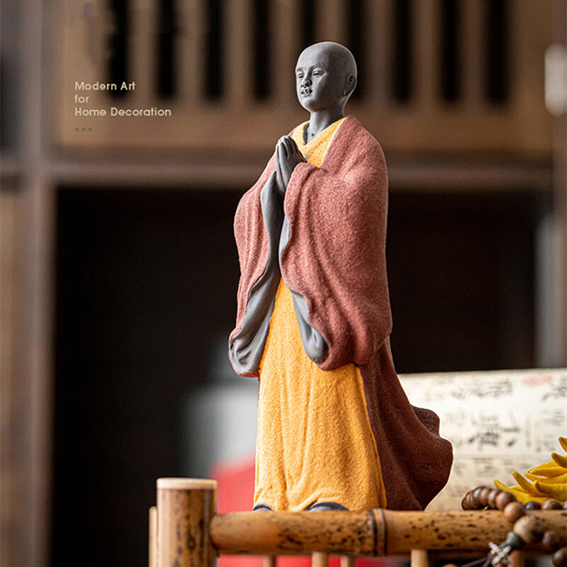 Buddha Statue Yixing Zisha Tea Pet Porcelain Tea Play House Warming Gift Zen New