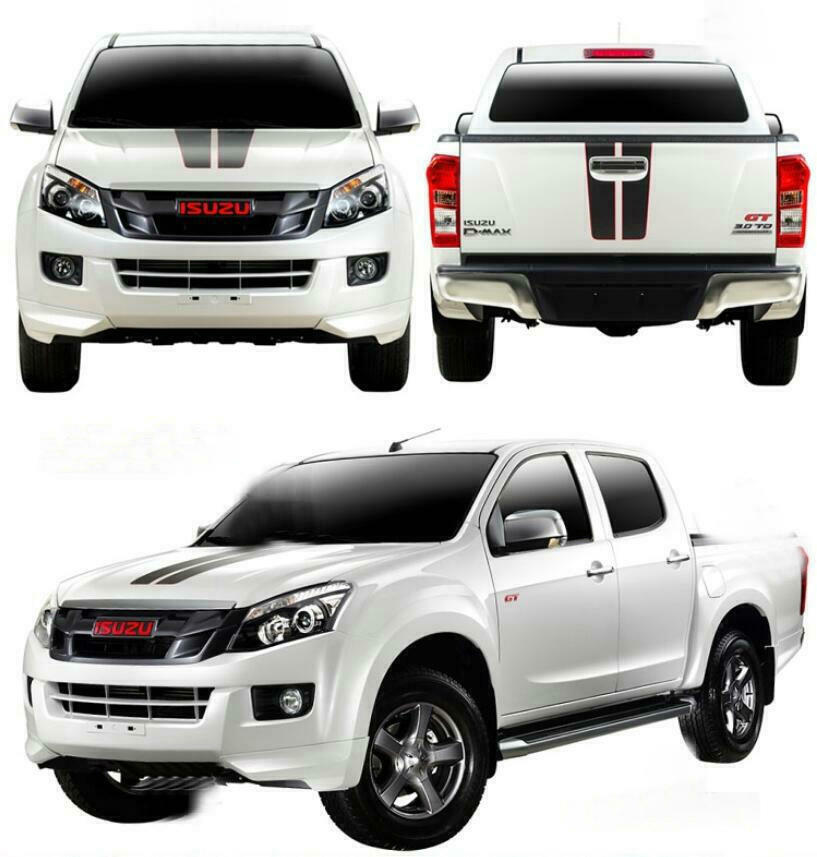 Car Hood Rear Racing Stripe Sticker Kit For Isuzu All Models Decals Custom