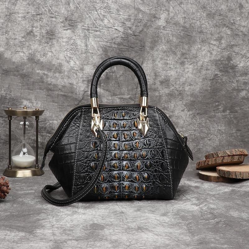Retro Small Bag Genuine Leather Shoulder Crossbody Bag Handbag Purses Shell 1 PC