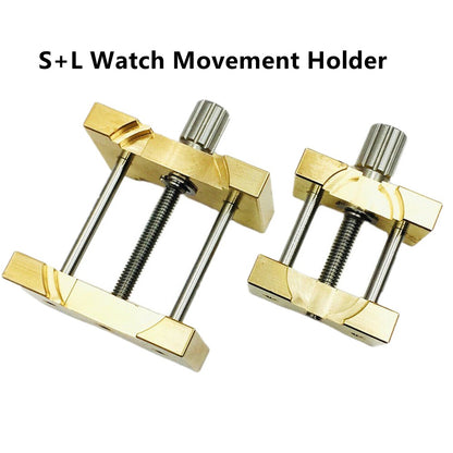 2Pc Copper Watch/Jewelry Movement Clip Holder Fixed Disassemble Base Repair Tool