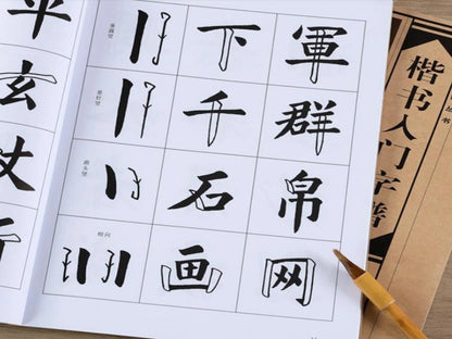 Chinese Calligraphy Book Kai Shu Album of Basic Words By Regular Script Copybook