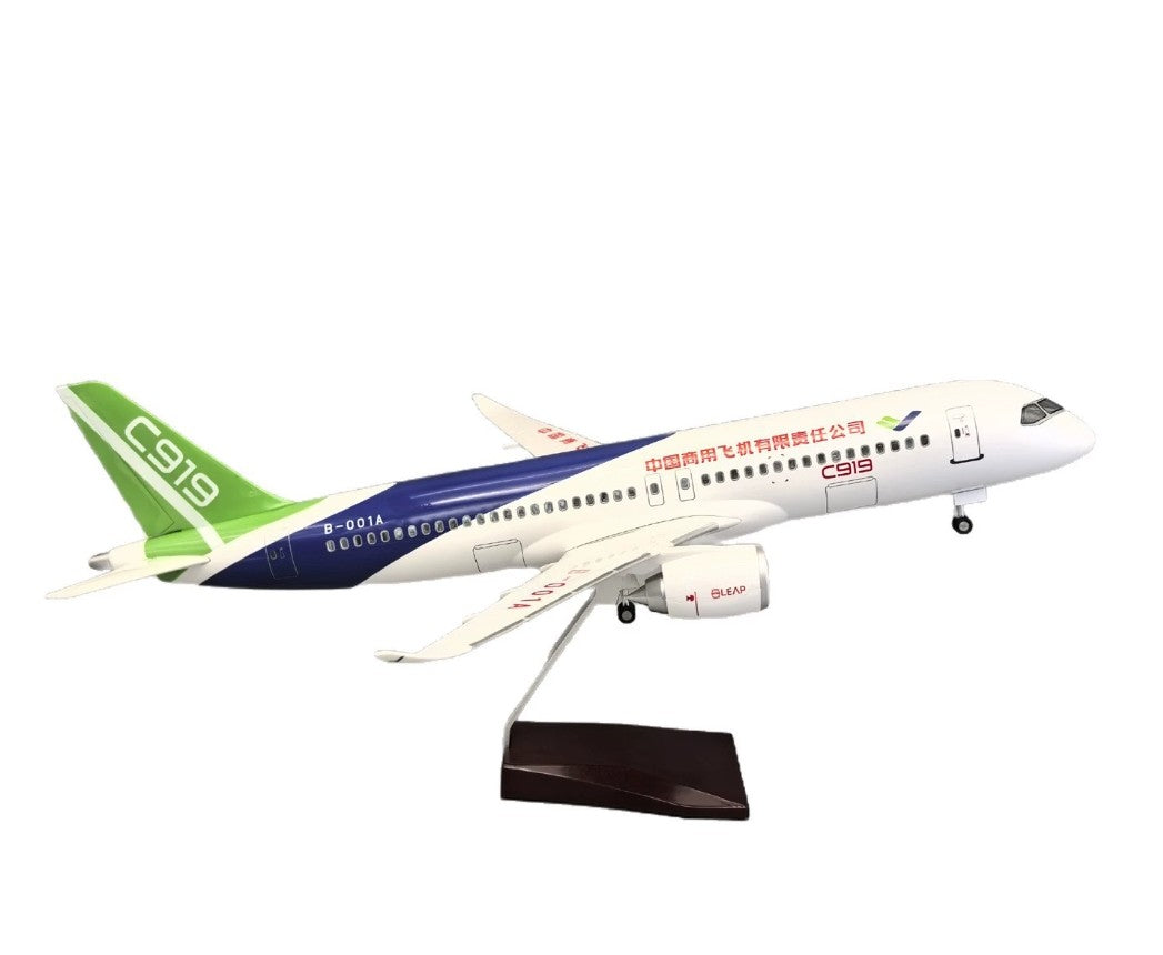 47CM 1:82 CHINA COMAC C919 Passenger Airplane Landing Gear Resin Aircraft Model
