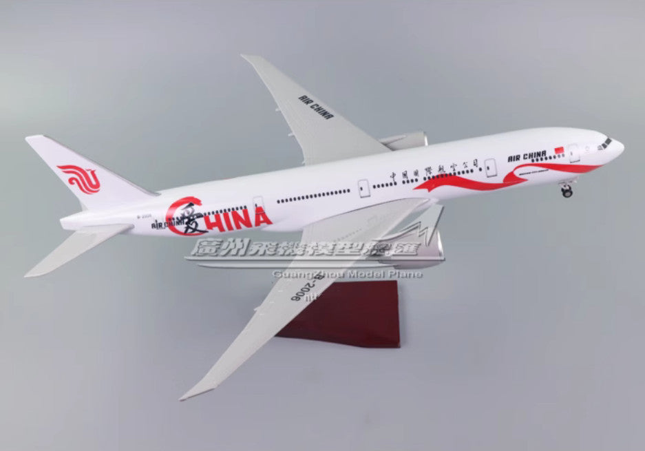 49CM AIR CHINA BOEING 777-300ER Airplane Landing Gears Resin Aircraft Model