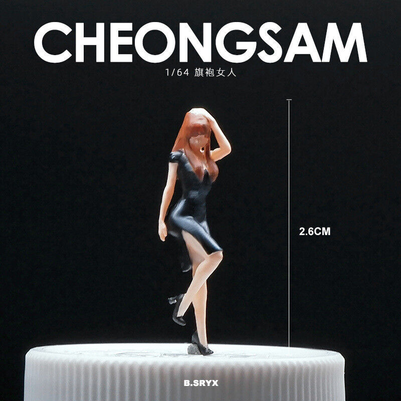 1/64 Figure Model Sexy Girl Model Boy Model City Street Mini Scene Doll