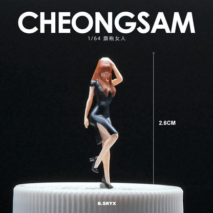 1/64 Figure Model Sexy Girl Model Boy Model City Street Mini Scene Doll