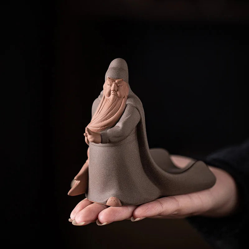 Chinese Purple Clay Tea Pet Handmade Sculpture Crafts Statue Accessories Teaware
