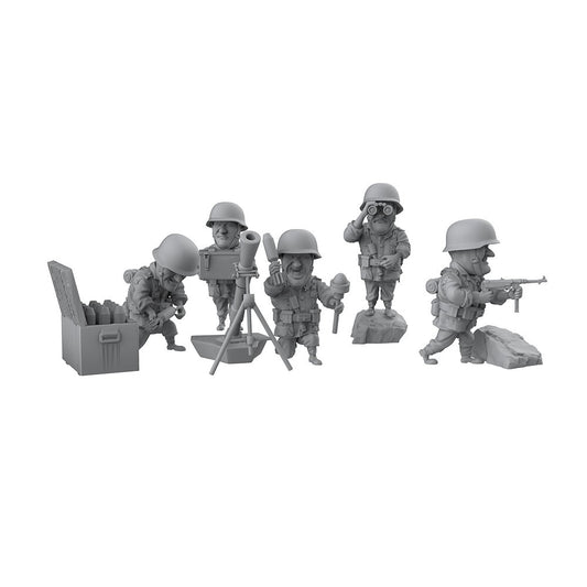 SSMODEL SSRQ35003 1/35 Q-Version Original Soldier Artillery Five Person Group