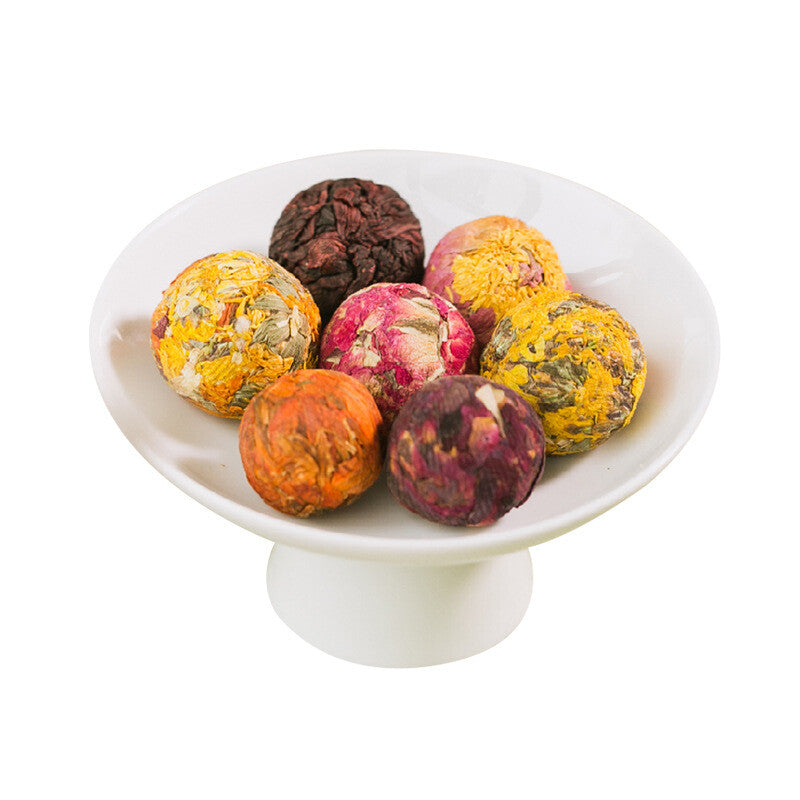 Handmade 10 Mixed Species Yunnan Blooming Tea Ball Flowering Tea Bud 500g -