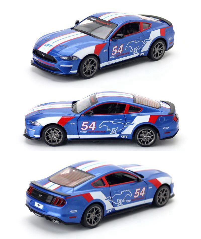 1:34 Ford Mustang GT Commemorative Edition 2018 Metal Car Model Pull Back Sound
