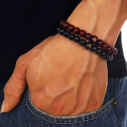 1Pc Men Wood Beads Bracelet Buddhist Buddha Bangles Women Meditation Bracelets