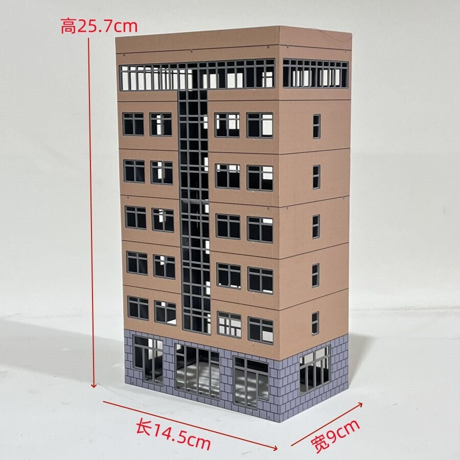 HO Scale 1/87 Building Model Railroad Layout Office House Scene Model