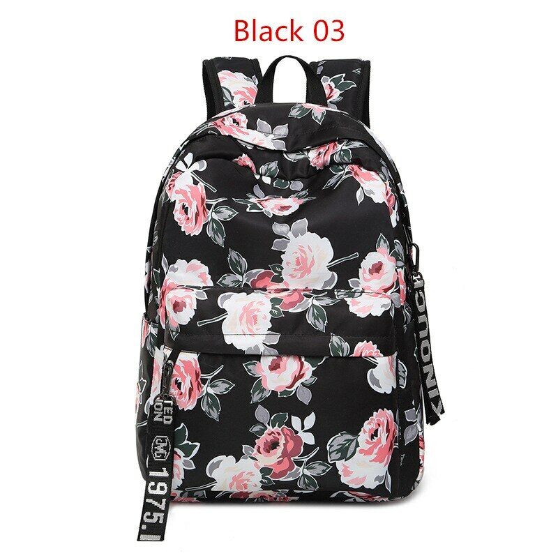 Shoulder Bag Campus Girls's Nylon Backpack Rucksack Women School Bag Knapsack