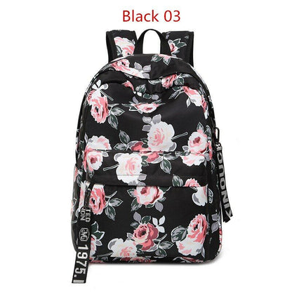 Shoulder Bag Campus Girls's Nylon Backpack Rucksack Women School Bag Knapsack
