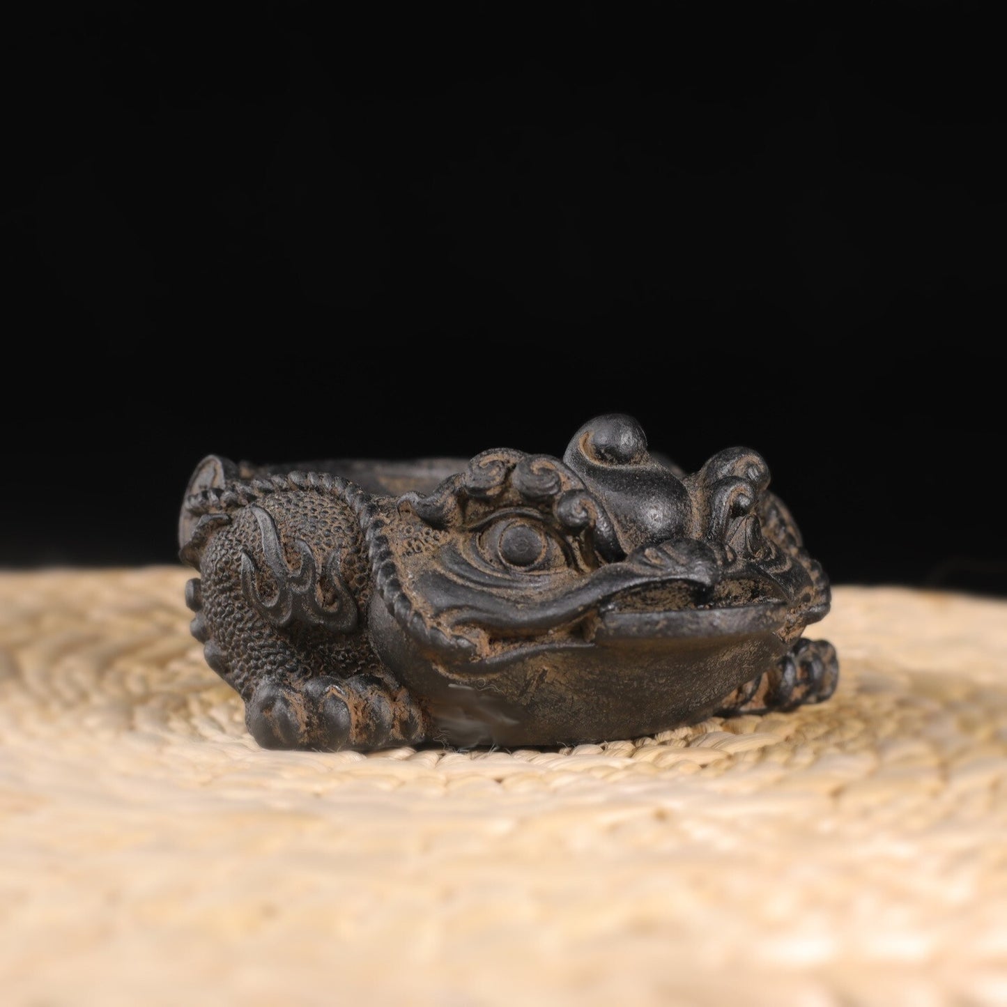 3 Legged Coin Toad Statue Ashtray Flower Pot Collection Table Decor