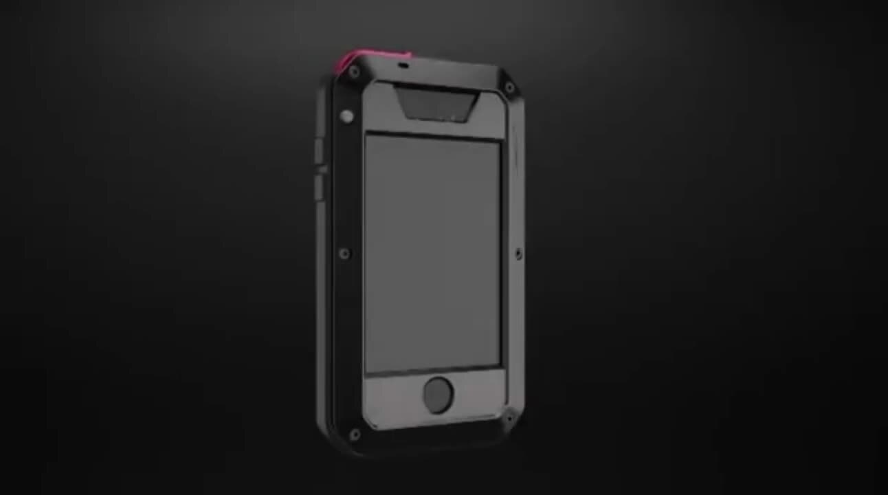 Heavy Duty Protection Armor Metal Case for iPhone 17 16 15 14 13 12 11 Pro Max
