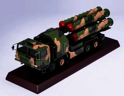 1:32 39CM HQ-9 Antiaircraft Missiles System Truck Diecast Military Armor Model