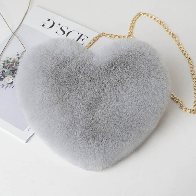 Pretty Cute Faux Rabbit Fur Handbag Shoulder Messenger Bag Fashion Long FurGrass