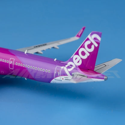 1:400 JC Wings Peach Aviation Airbus A321neo Airplane Diecast Aircraft Model
