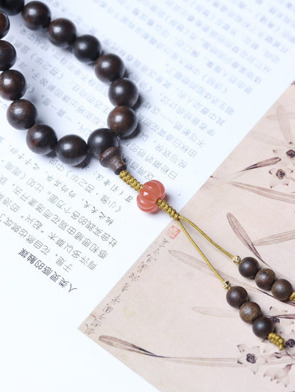 10mm Chinese Natural Eaglewood Handmade Exquisite Bracelets 31328