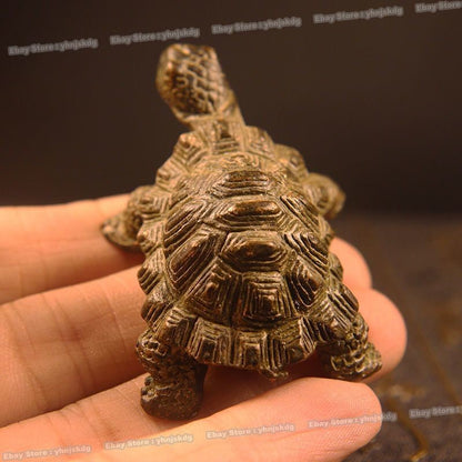 Antique Bronze Longevity Turtle – Auspicious Garden & Tea Table Decor