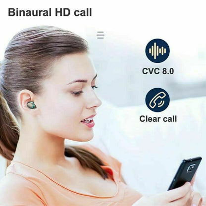 Bluetooth Earbuds Wireless Earphone IPX7 Waterproof For iphone Samsung Android