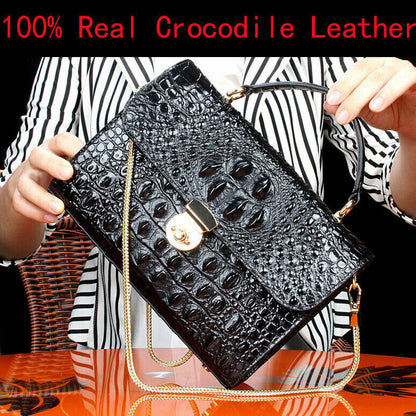 Luxury Real Thai CrocodileAlligator Leather Women Handbag Satchel Hobo Tote Bag