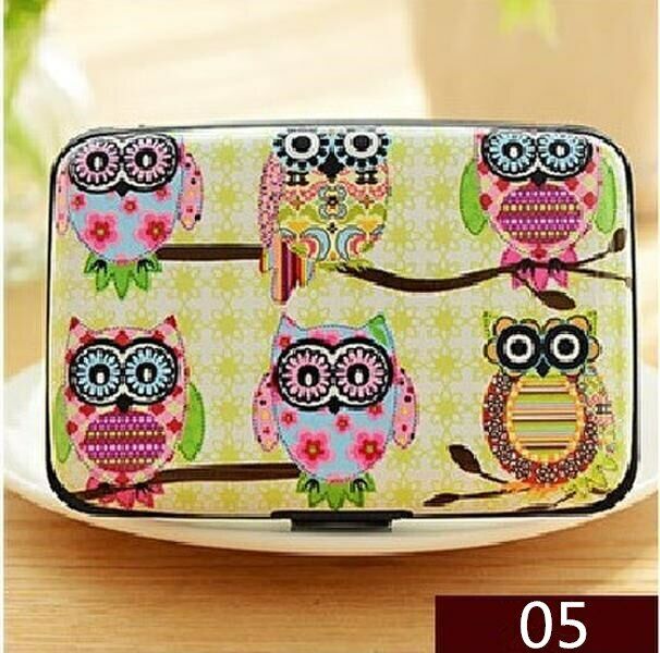 Box Bag Credit ID Card Women's Card Case Holder Card Security Layers Theft Proof