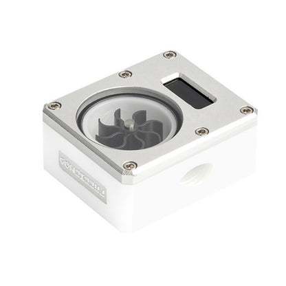 Silver Water Flow Meter Indicator with Temperature Computer Cooling Tubes
